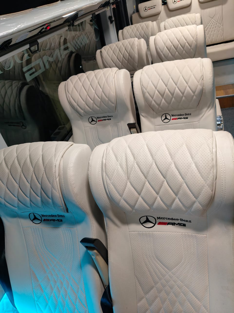 AMG Luxury Seats Close Up
